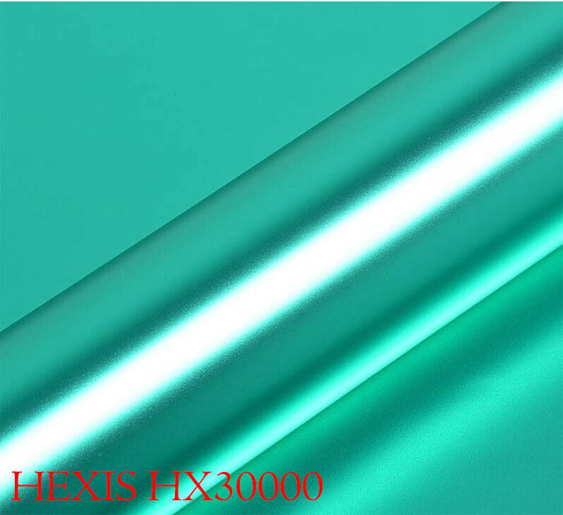 HEXIS HX30SCH09S Film d'emballage pour voiture Turquoise Satin Chrome 