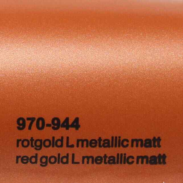 Oracal 970 944 Gold Red Metallic Matt Professional Wrapping Film 