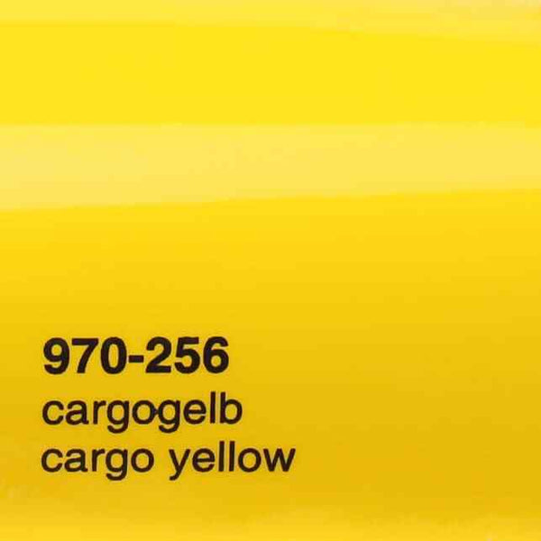 Oracal 970 256 Film d'emballage de voiture brillant professionnel jaune Cargo 