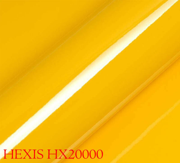 HEXIS HX20123B Gloss Yellow Car Wrapping Film 