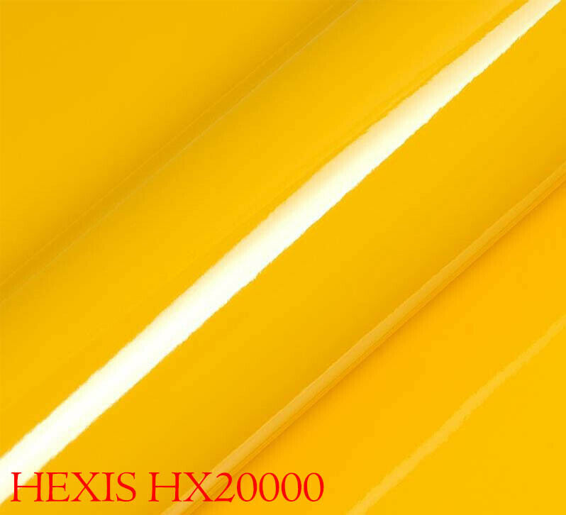 HEXIS HX20123B Film d'emballage de voiture jaune brillant 