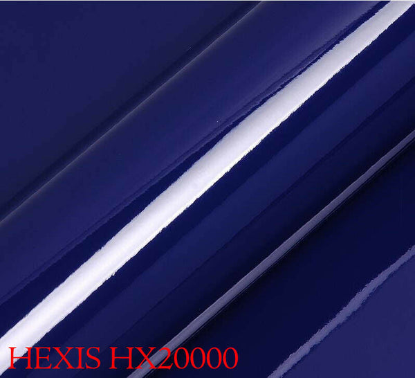 HEXIS HX20281B Film Emballage Voiture Brillant Bleu Nuit 