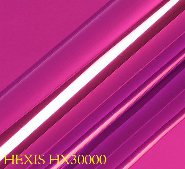 HEXIS HX30SCH10B Film d'emballage pour voiture Rose brillant Chrome 