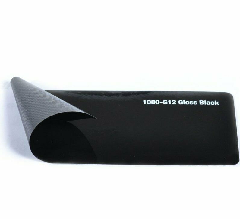 3M 2080 G12 Gloss Black Car Wrapping Film with transparent protection 