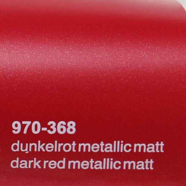 Oracal 970 368 Dark Red Metallic Matt Gloss Car Wrapping Film 