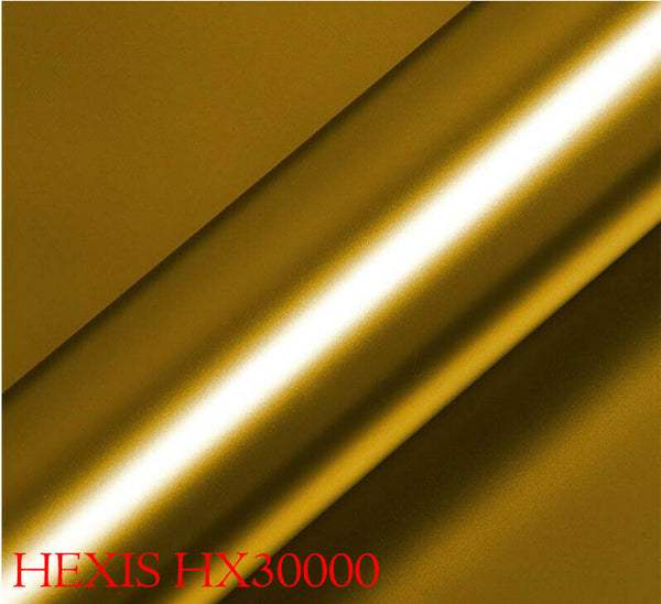 HEXIS HX30SCH07S Pellicola Car Wrapping Oro Cromo Satinato Cromato