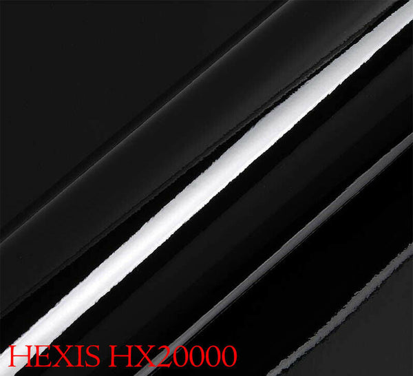 HEXIS HX20890B Film d'emballage de voiture noir profond brillant 