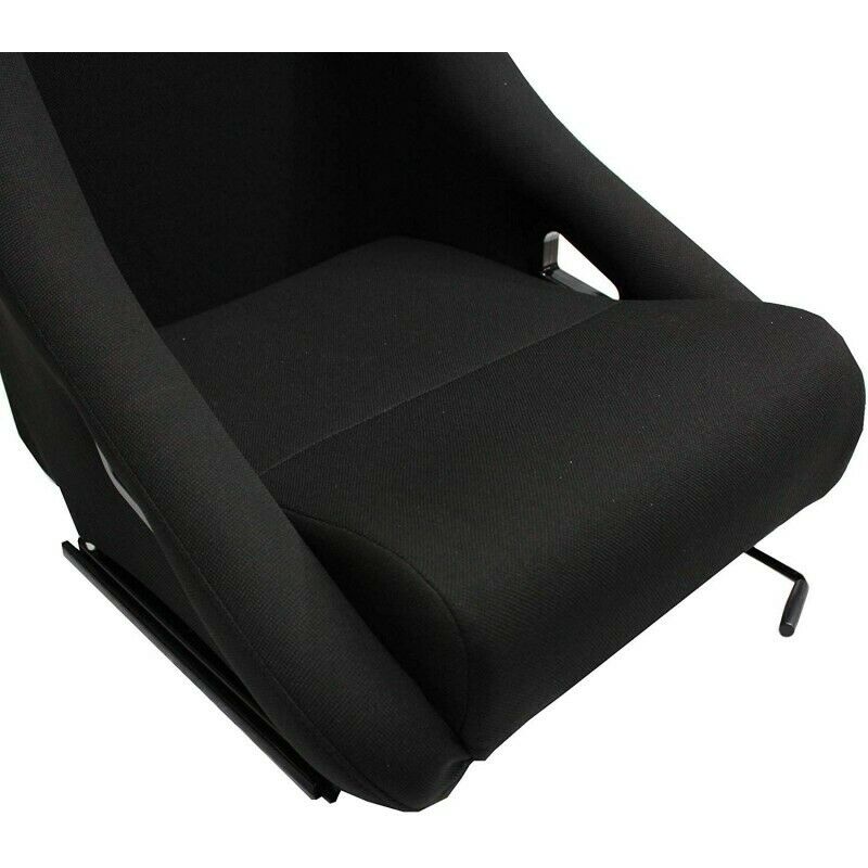 Siège baquet sport style FX pour voiture en tissu noir N001 droit 