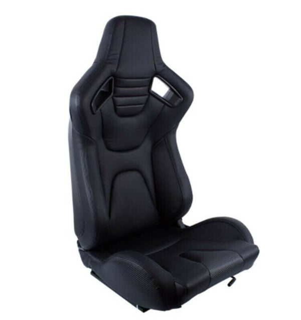 Siège sport Recaro Réplique de voiture en cuir noir enveloppant côté conducteur N775 