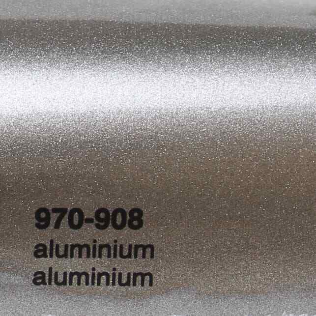 Oracal 970 908 Aluminum Silver Metallic Gloss Professional Wrapping Film