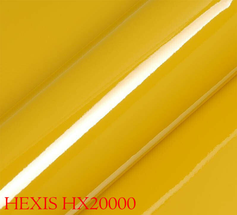 HEXIS HX20JMIB Gloss Honey Yellow Car Wrapping Film 