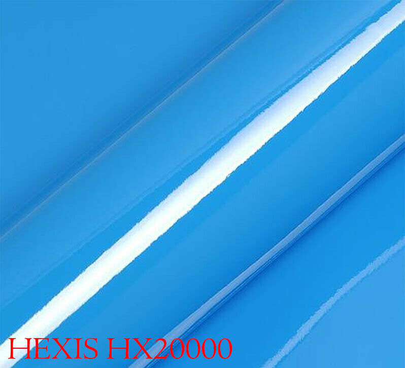 HEXIS HX20299B Car Wrapping Film Blue Montpellier Gloss 