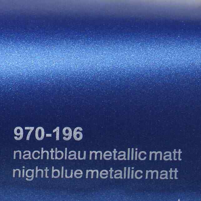 Oracal 970 196 Midnight Blue Metallic Matt Professional Car Wrapping Film 