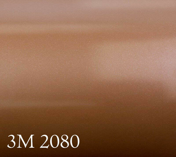 3M 2080 SP59 Film d'emballage de voiture Caramel satiné repositionnable professionnel 