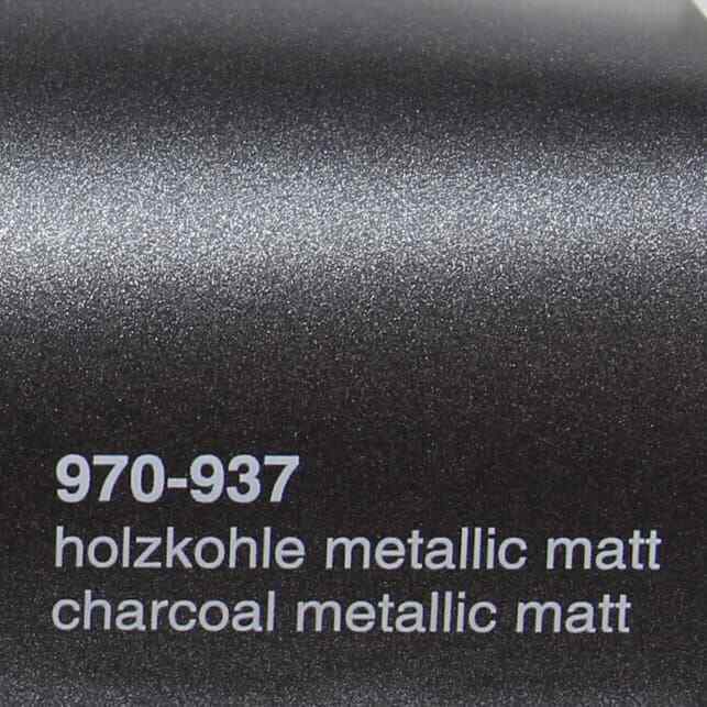 Oracal 970 937 Grigio Titanio Metallizzato Charcoal Opaco Pellicola Wrapping