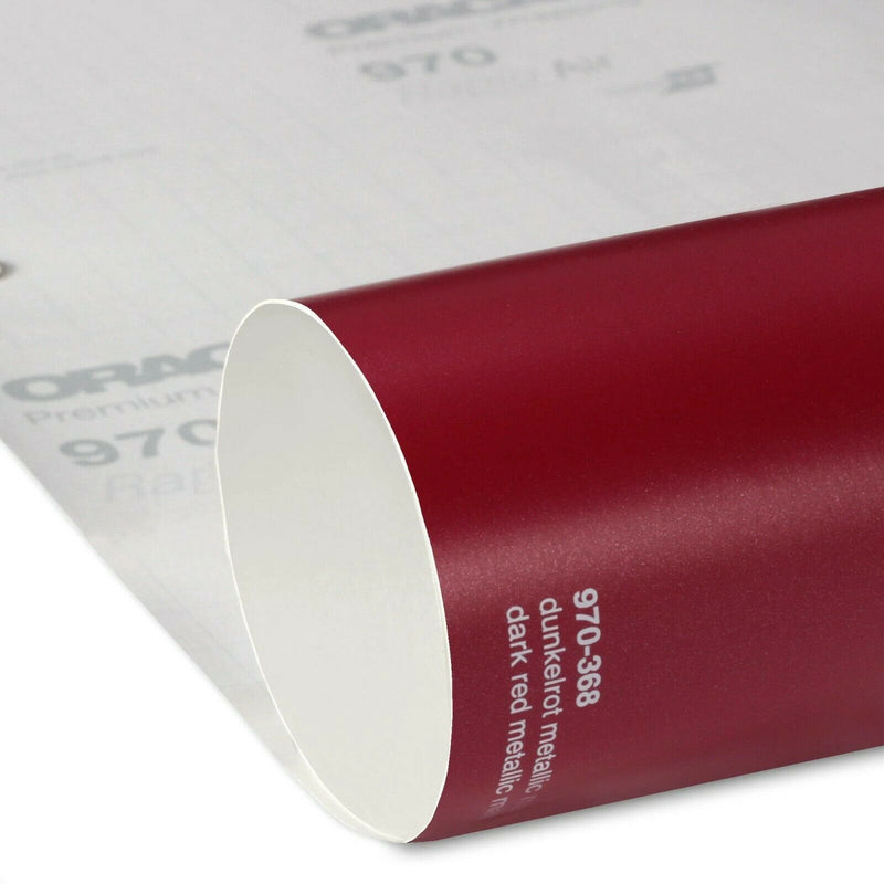 Oracal 970 368 Dark Red Metallic Matt Gloss Car Wrapping Film 