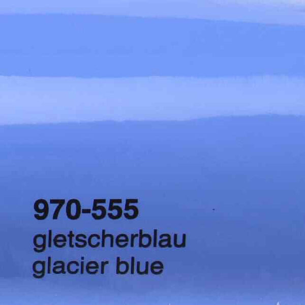 Oracal 970 555 Film d'emballage de voiture brillant professionnel bleu glace