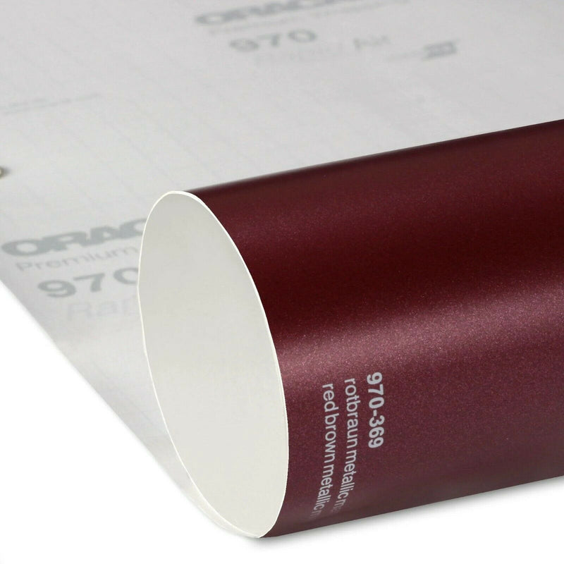 Oracal 970 369 Brown Red Metallic Matt Professional Wrapping Film 