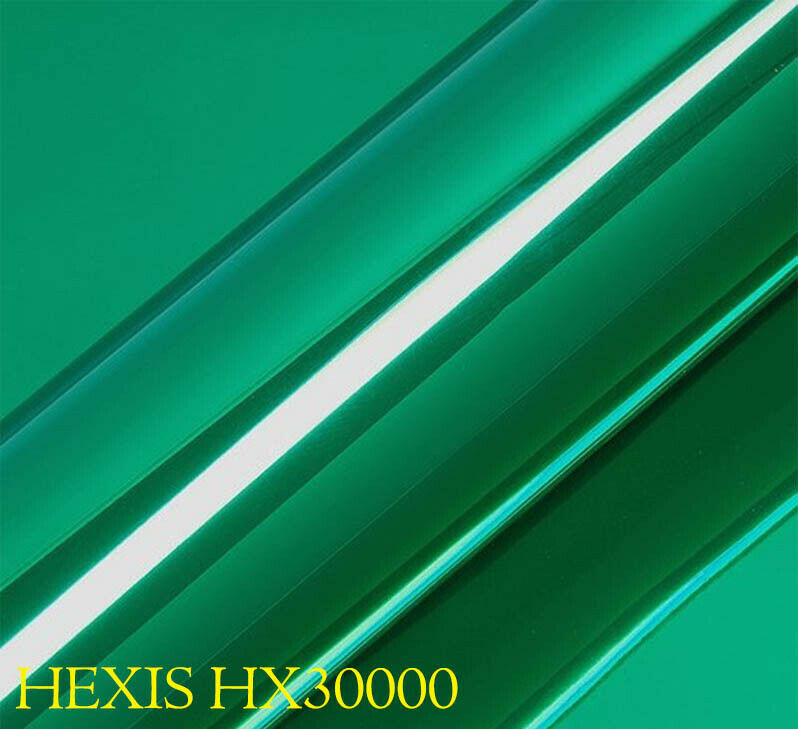 HEXIS HX30SCH09B Film d'emballage pour voiture Chrome Turquoise Poli