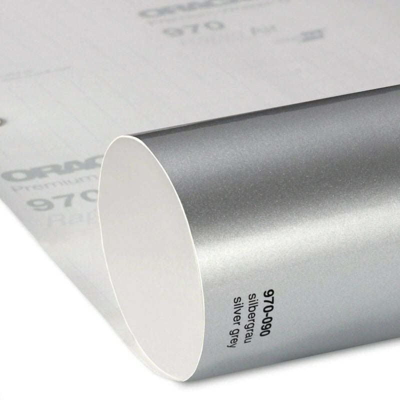 Oracal 970 090 Silver Metallic Gray Prof Gloss Car Wrapping Film 