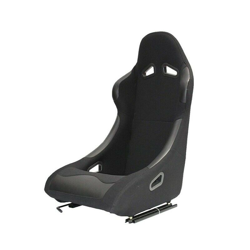 Pair of wraparound sports seats for cars in black fabric similar to FK N040 right/left 