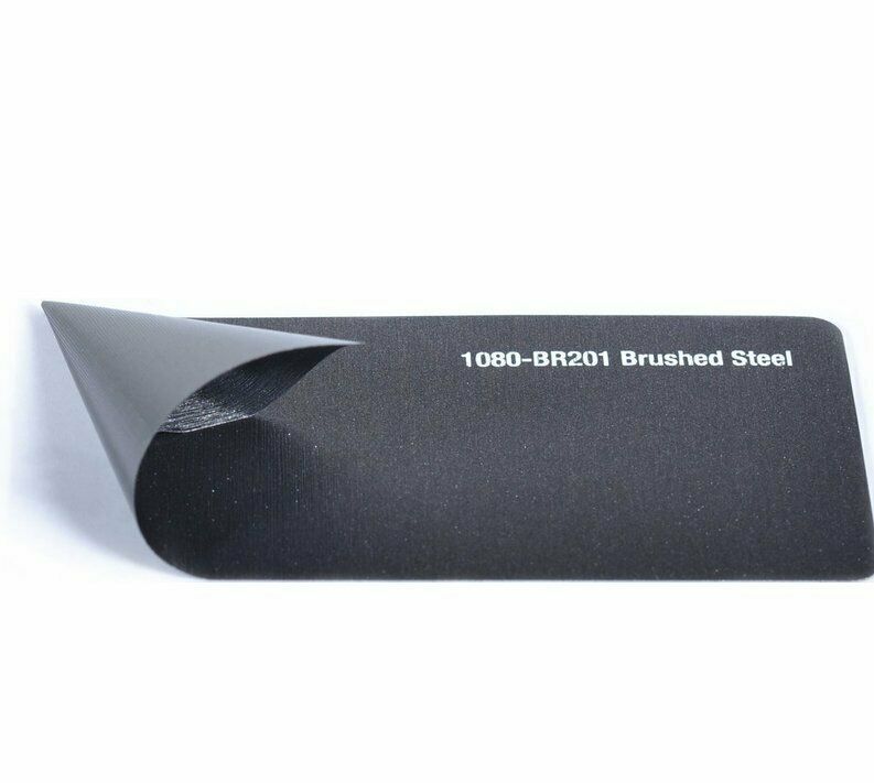 3M 2080 BR201 Car Wrapping Film Gray Brushed Steel Repositionable 