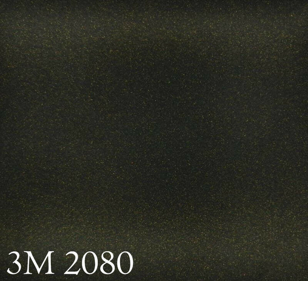 3M 2080 SP242 Film d'emballage pour voiture Noir satiné Or métallisé repositionnable 