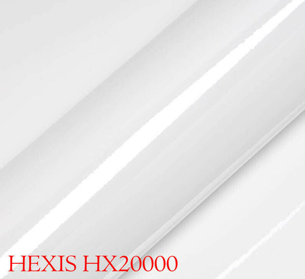 HEXIS HX20002B Film d'habillage voiture brillant Blanc Laponie 