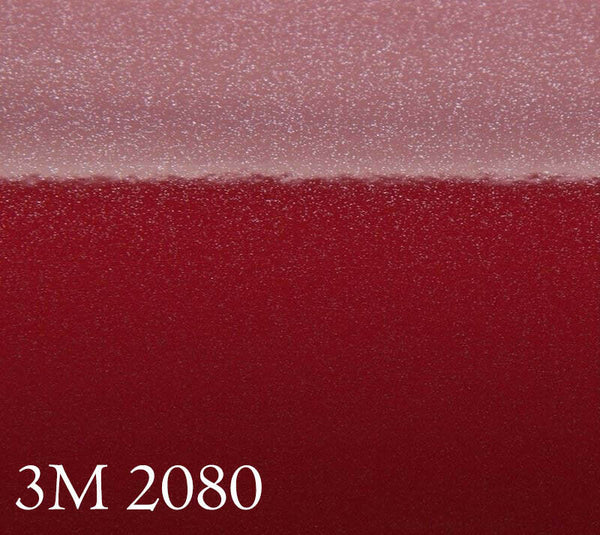 Film d'emballage de voiture 3M 2080 G203 rouge brillant métallisé avec protection entre