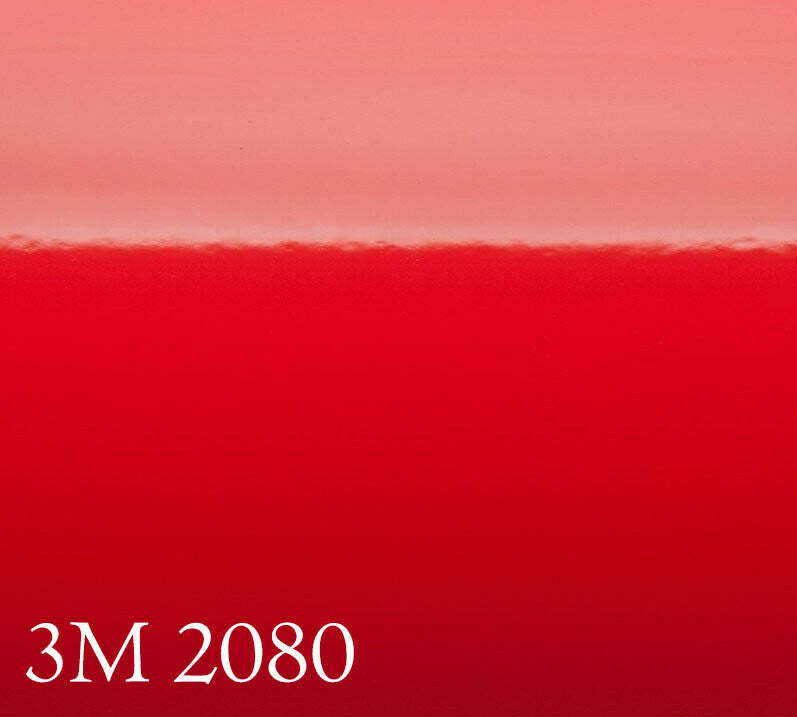 3M 2080 G13 Gloss Red Car Wrapping Film with transparent protection 