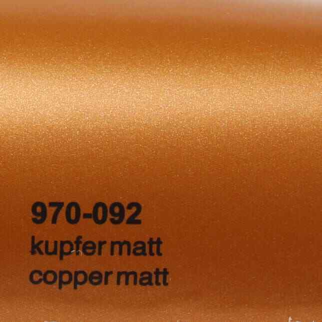 Oracal 970 092 Matt Metallic Copper Professional Wrapping Film 