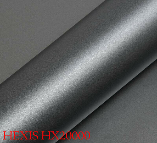 HEXIS HX20G04S Car Wrapping Film Satin Silver Grey 