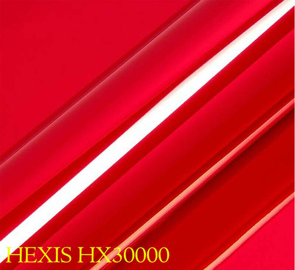 HEXIS HX30SCH02B Film Emballage Voiture Brillant Rouge Chrome 