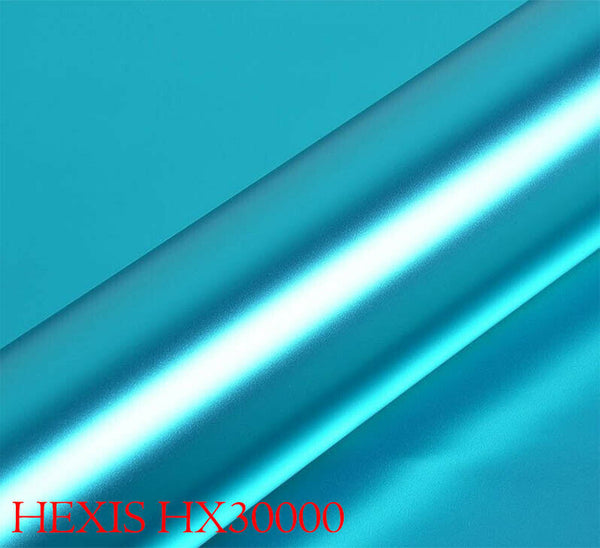 HEXIS HX30SCH11S Car Wrapping Film Light Blue Satin Chrome 