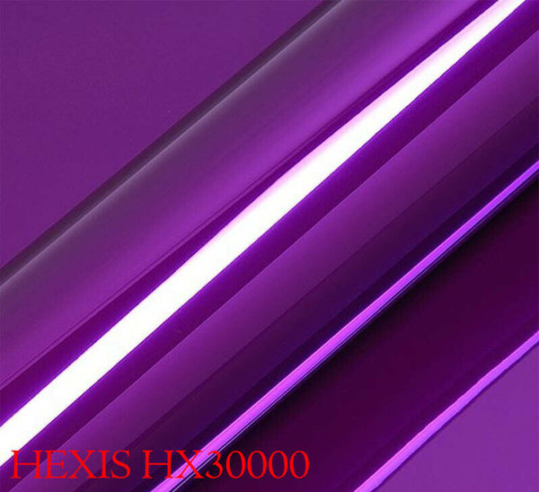 HEXIS HX30SCH06B Film d'emballage pour voiture Violet brillant Chrome 