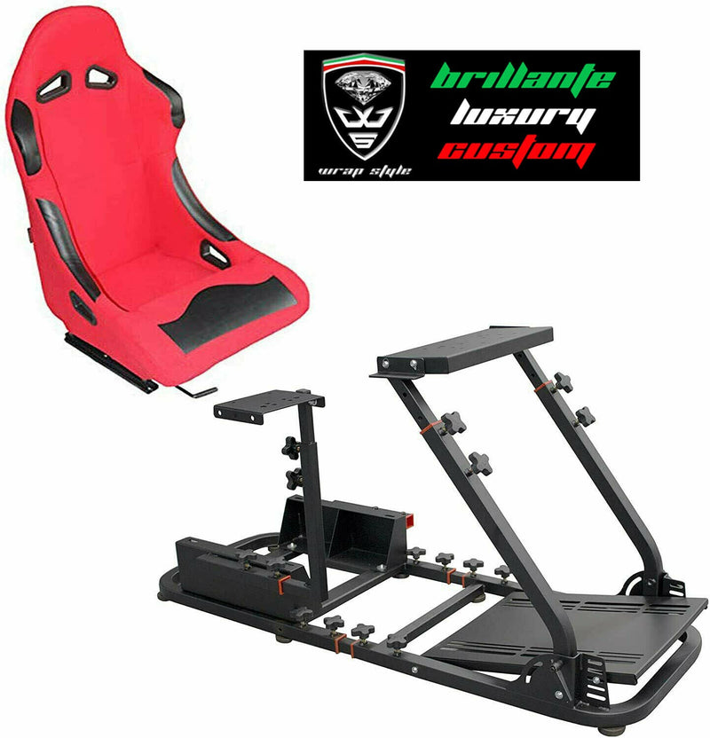 Postazione gioco simulatore PS5 PS4 PS3 PC gaming supporto sedile sportivo