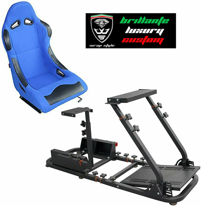 Postazione gioco simulatore PS5 PS4 PS3 PC gaming supporto sedile sportivo