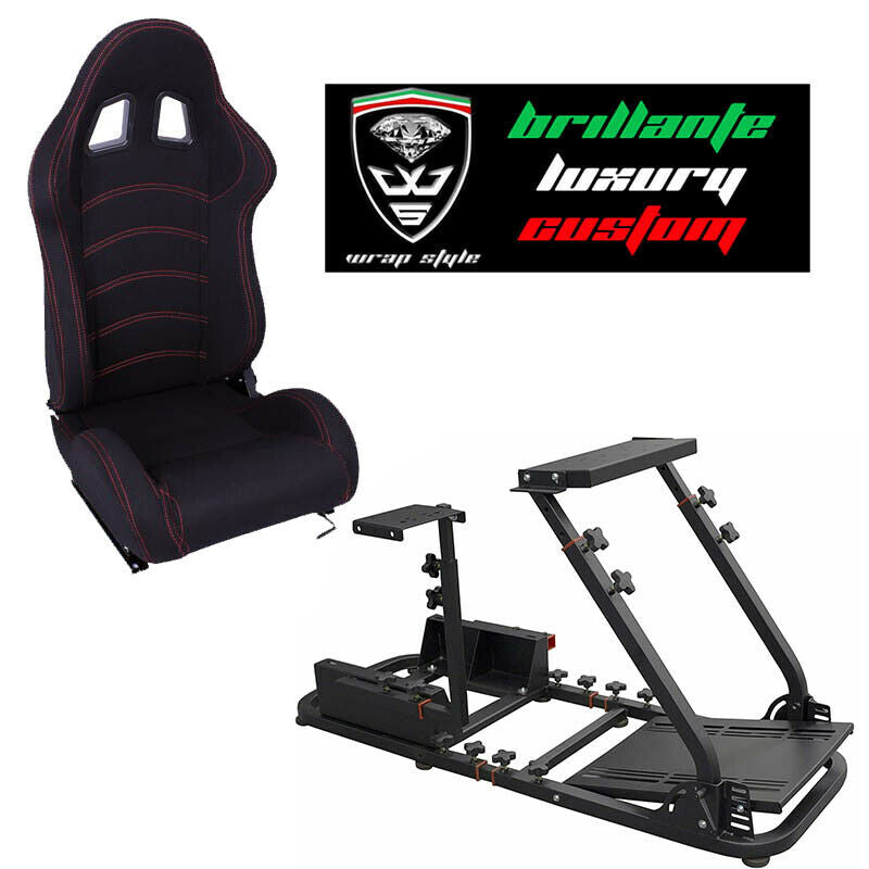 Postazione gioco simulatore PS5 PS4 PS3 PC gaming supporto sedile sportivo