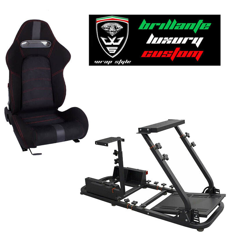 Postazione gioco simulatore PS5 PS4 PS3 PC gaming supporto sedile sportivo