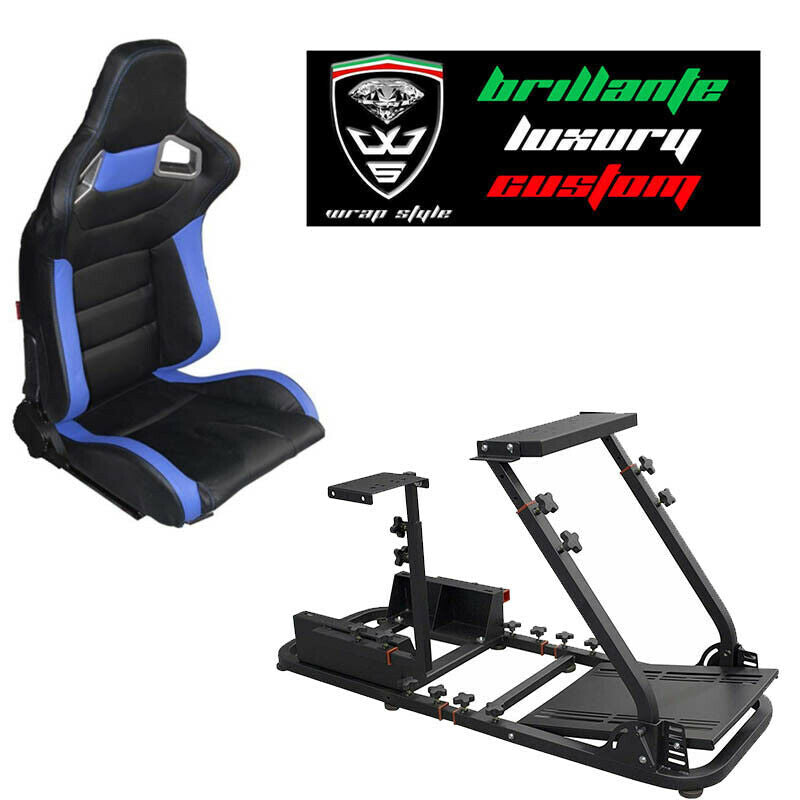 Postazione gioco simulatore PS5 PS4 PS3 PC gaming supporto sedile sportivo