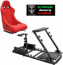 Support de siège de sport pour station de jeu de simulation PS5 PS4, tissu rouge N010R 