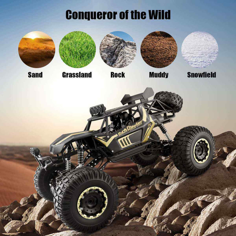 Auto Radiocomandata 2.4G Radio Control Monster BuggOff-Road Fuoristrada 4WD nera