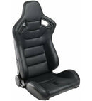 2 Coppie Sedili sportivi 2 coppie cinture Sabelt Recaro Replica avvolgenti auto pelle nera regolabili N765