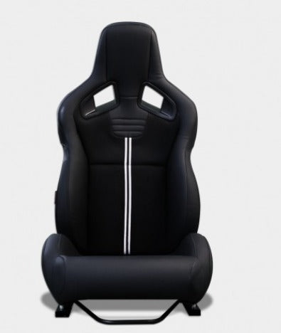 Coppia sedili sportivi Recaro Sportster CS senza logo alcantara pelle nero Guscio