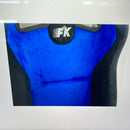 Paire de sièges sport voiture Columbus bleu/noir avec rails coulissants 